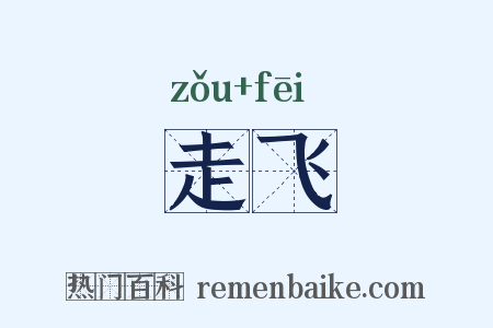 走飞是什么意思的图片
